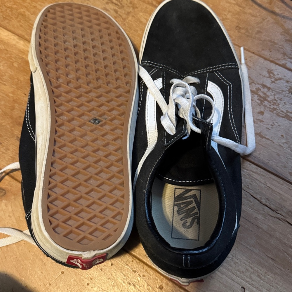 Vans Classic Black and White Sneakers - Picture 4 of 5